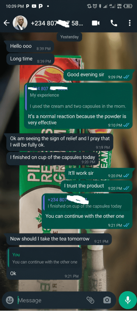 Hemorrhoid/Pile Reverse Cream and Pile Reverse Capsule